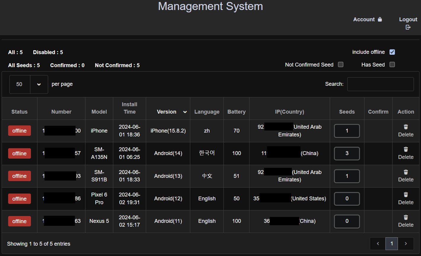 One of the attackers' panel